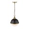 Z-Lite Peyton 2 Light Mini Pendant, Matte Black + Factory Bronze & Opal Etched 619MP-MB-FB - alternate 5